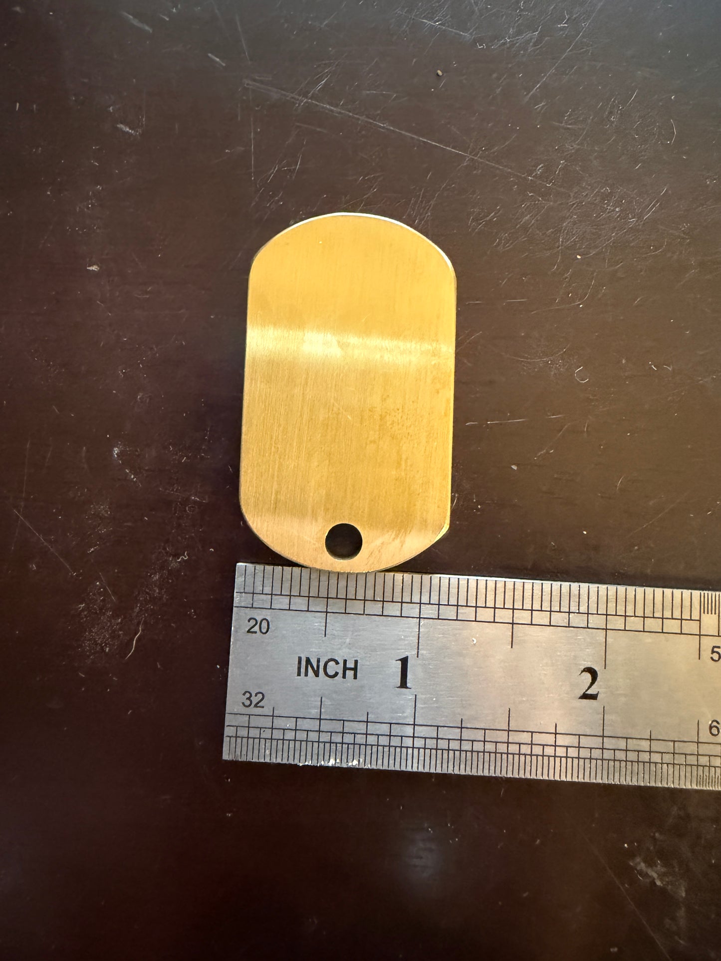 Solid Brass Dog Tags 4MM Thick