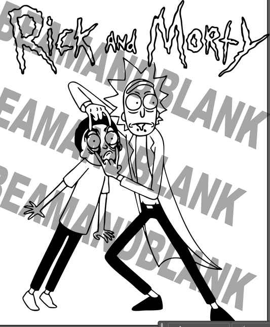 Rick and Morty Vector File | AI SVG PDF EPS Format | Downloadable Artwork