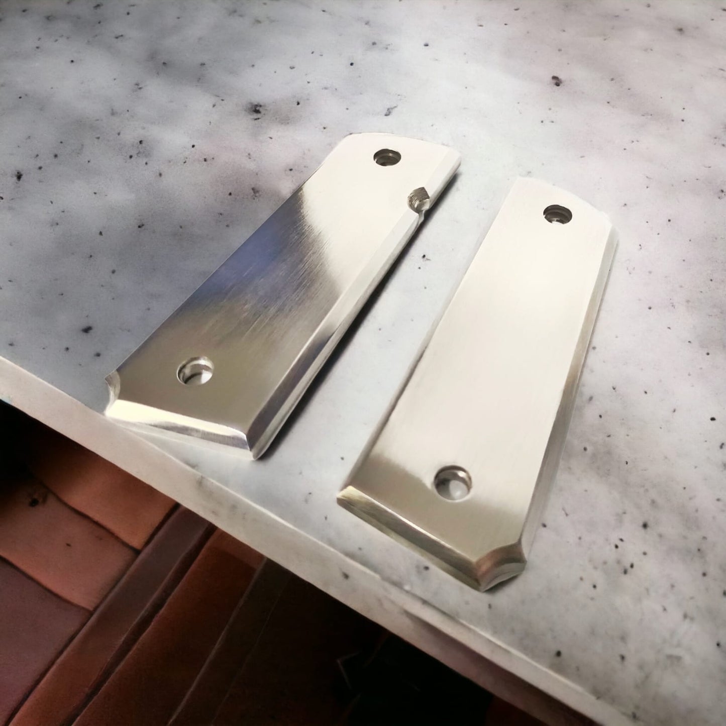 Stainless Steel 1911 Full Size Grip Blank